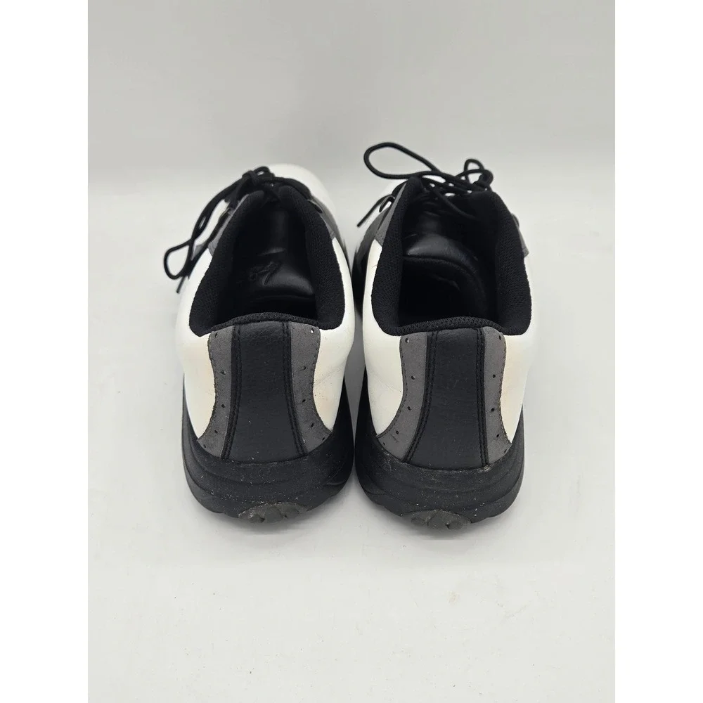 Etonic Offset Golf Shoes Mens 10.5 Black White Gray Soft Spikes